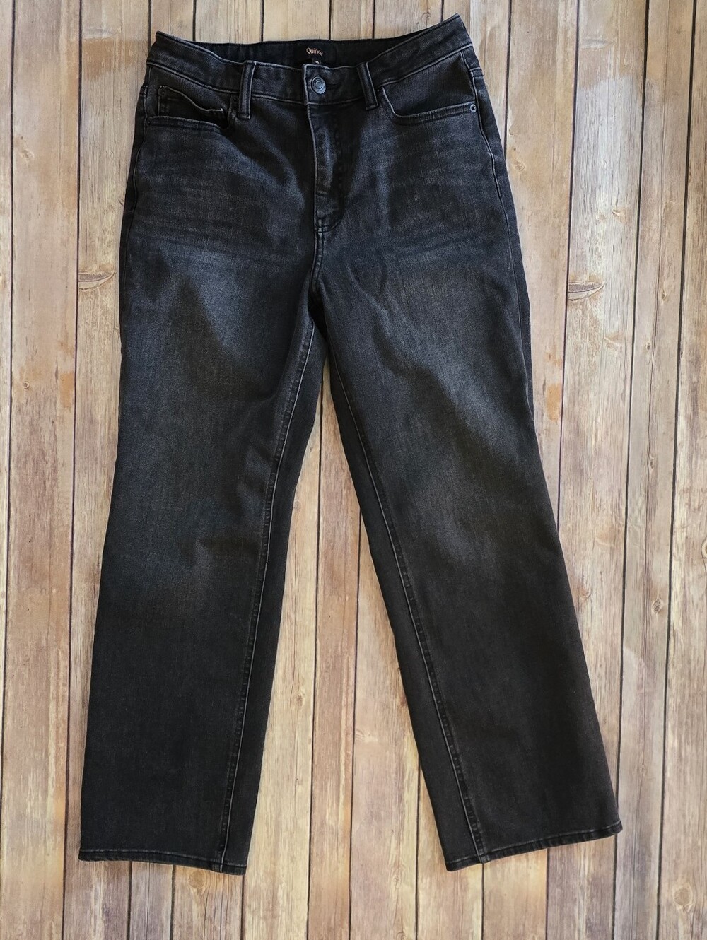 Quince Black Straight-Leg Women's Jeans